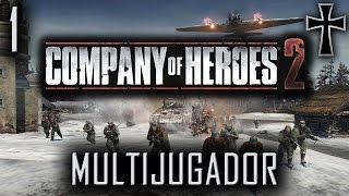 Company of Heroes 2  1ª Partida Multijugador Wehrmacht [upl. by Airehs]