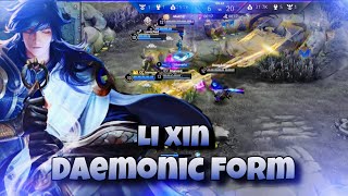 Li Xin Demonic Form Gameplay  Honor of Kings Global [upl. by Nnairrek]