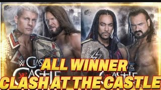 ALL WINNER OF CLASH AT THE CASTLE 2024  WWE CLASH AT THE CASTLE 2024 [upl. by Ekeiram]