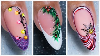 5 Christmas Nail Decoration Ideas 2023 tutorial  Best Holidays Nail Art Compilation [upl. by Meg]