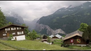 Lauterbrunnen to Wengen Switzerland Train 4K [upl. by Colier50]