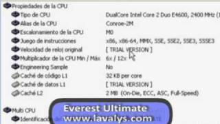 Software Everest Ultimate obtener información del hardware del pc [upl. by Rimma586]