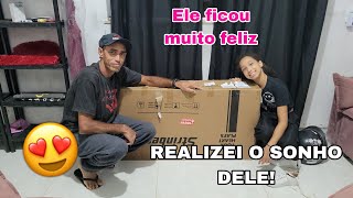 EU REALIZEI UM SONHO DO MEU ESPOSO 😍 Ele amou – Vlog [upl. by Ewell982]