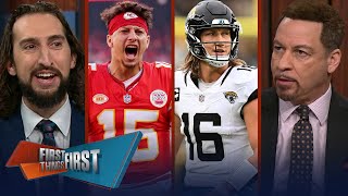 Mahomes holds firm Dobbs scales The Prince slides down Mahomes Mountain  NFL  FIRST THINGS FIRST [upl. by Aroon]