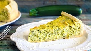 TORTA SALATA CON ZUCCHINE RICOTTA E PESTO  TORTA RUSTICA BUONA E FACILISSIMA DA FARE  PASTA BRISE [upl. by Hanavas100]