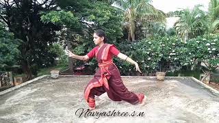 Bahubali Shiva Tandava  Bharathanatyam dance choreography by Navyashree Naidu [upl. by Kassey]