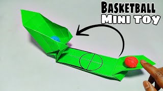 ORIGAMI BASKETBALL TOY EASY DIY CRAFT TUTORIAL  ANTISTRESS PAPER TOY BASKETBALL ORIGAMI SLAM DUNK [upl. by Hennie]