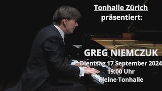 Zurich Tonhalle Debut  Greg Niemczuk 17092024 [upl. by Ruel]