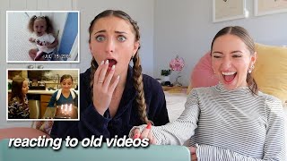 Twins REACT to funny childhood videos  Brooklyn amp Bailey [upl. by Kester]