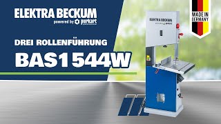 Elektra Beckum  Drei Rollenführung an der Bandsäge BAS1544W amp BAS1944D einstellen [upl. by Etteragram778]