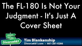 FL 180 Is Not Your California Divorce Judgment [upl. by Htebasyle]