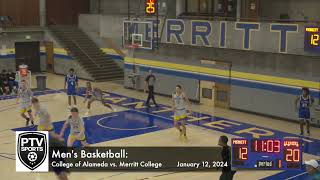 Mens Basketball College of Alameda vs Merritt College  January 12 2024 [upl. by Venetia952]