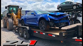 Rebuilding A Wrecked 2018 Camaro ZL1 [upl. by Nallaf]