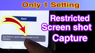 App restricted screenshot captured problem fixhow to take restricted screenshot [upl. by Enylodnewg]
