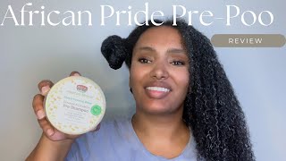 SURPRISING and Honest Review of African Pride Pre shampoo product Type 4 hair [upl. by Oivatco121]