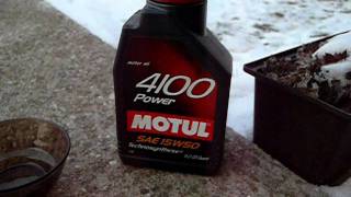 Motul 4100 15w50 10 fokban [upl. by Zat]