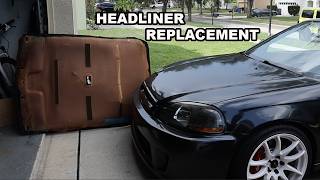 Headliner Suede Upgrade on the Civic [upl. by Britton384]