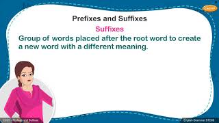 Grade 8 English  Prefix and Suffix [upl. by Dorfman]