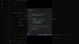 POST Req in Node Js js javascripttutorial javascript nodejs nodejstutorial coding computer [upl. by Cassilda]