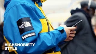 Heres What People Wore to the North Face x Supreme Drop in London [upl. by Lorrin]