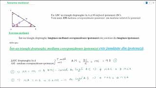 Teorema medianei enunt [upl. by Inalan]