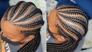 How to cornrow very short hair Detailed tutorial 🎥 beginner friendly [upl. by Rad207]