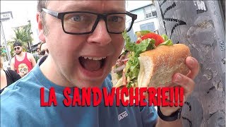 Sandwich as big as your head La Sandwicherie Miami Beach [upl. by Nnhoj613]