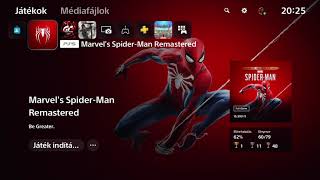 Marvels SpiderMan Remastered PS5  XMB Menu Theme Music  High Quality [upl. by Inglis788]