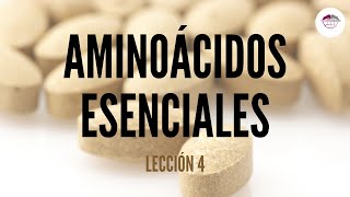 4 AMINOÁCIDOS ESENCIALES NUTRICIÓN ORTOMOLECULAR [upl. by Schmidt]