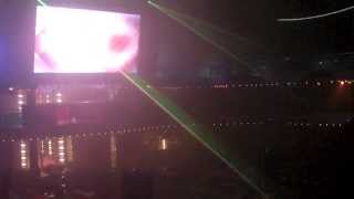 Laser show on the Carnival Dream cruise ship with quotTom Sawyerquot by Rush [upl. by Nallid]