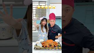 Thử Thách Mukbang Cua Hoàng Đế 1 Sao và 5 Sao  Vê Vê Travel kingcrab veve mukbang [upl. by Elatsyrc667]