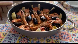 PAELLA DE MARISCO  Ricette per le feste  C̾i̾p̾o̾l̾l̾a̾R̾o̾s̾s̾a̾ [upl. by Orenid]