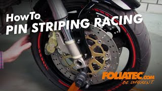 HowTo  Pin Striping Racing  FOLIATECcom [upl. by Ecirtaemed]