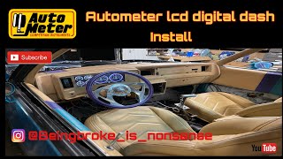 Autometer lcd digital dash install [upl. by Anaela]