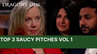 Top 3 Saucy Pitches In The Den  Vol1  Dragons Den [upl. by Anirhtak416]