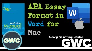 How to Format an APA 6th Edition Paper in Word for Mac [upl. by Ketchum426]