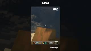 Java Vs Bedrock 🔥💀 Minecraft Comparison minecraft gaming shorts youtubeshorts [upl. by Lalib]