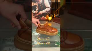 Horsehide Sneakers menshoes shoesdanrrioshoes handmadeshoes leather menfashion danrrio [upl. by Gesner987]