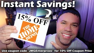 How To Get 15 Off Coupon at Home Depot Instant Delivery [upl. by Scever817]