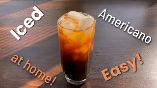 How to make Iced Americano at home Using Instant Coffee under 2 minutes  Quick amp Refreshing [upl. by Atte]