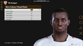 PES 2021 How to create Serhou Guirassy 🇬🇳 Stuttgart [upl. by Cartie]