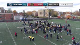 RSEQ Football D1 🏈 NotreDame  Vanier 10262024 [upl. by Eerual]