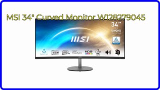 REVIEW 2024 MSI 34quot Curved Monitor W128279045 ESSENTIAL details [upl. by Moritz]