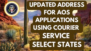 K1 Visa Updated Address for Courier Service AOS Applications [upl. by Llertnad]