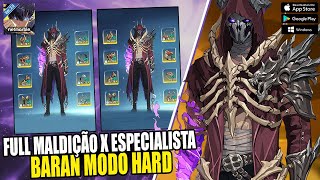 SUNG COM FULL MALDIÇÃO VS MALDIÇÃO COM ESPECIALISTA NO BARAN MODO HARD SOLO LEVELING ARISE [upl. by Tada161]