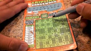 California Lottery Scratchers  3 Tripling Crossword [upl. by Kassel]