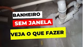 Passo a passo Instalação da tubulação de ventilação para o exaustor do banheiro  Sem janela [upl. by Eremaj]