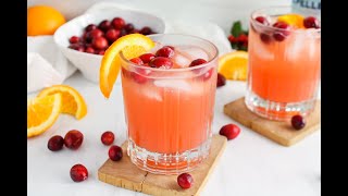 CranberryOrange Mocktail with Ginger [upl. by Shiff723]