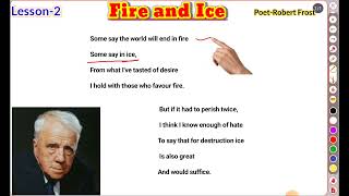 Class10th poetry2nd FIRE AND ICE English poetry Class10th [upl. by Doner]