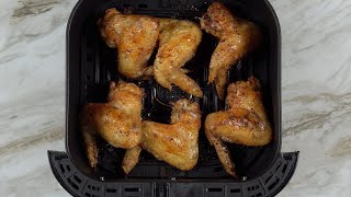 Air Fryer Whole Chicken Wings are so crunchy amp juicy when slathered buttery ranch [upl. by Ayrb754]